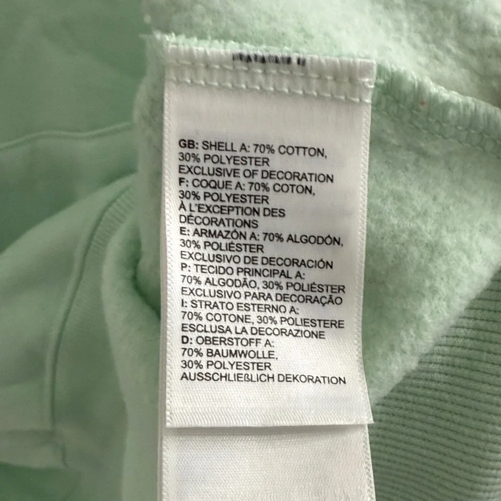 North Face Women's Mint Sweatshirt Size Medium